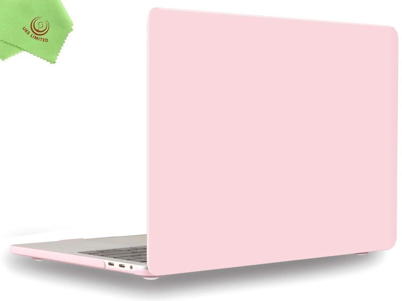 UESWILL Compatible with MacBook Pro 13 inch Case 2025, 2024, 2023, 2022-2016 M2 M1 A2338 A2289 A2159 A2251 A1989 A1708 A1706 with Touch Bar & USB-C, Matte Hard Shell Case Cover, Rose Quartz - Image 1